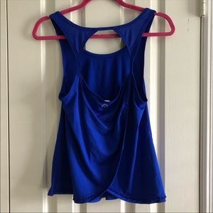 Aerie Blue Razorback Athletic workout yoga Tank Top - medium